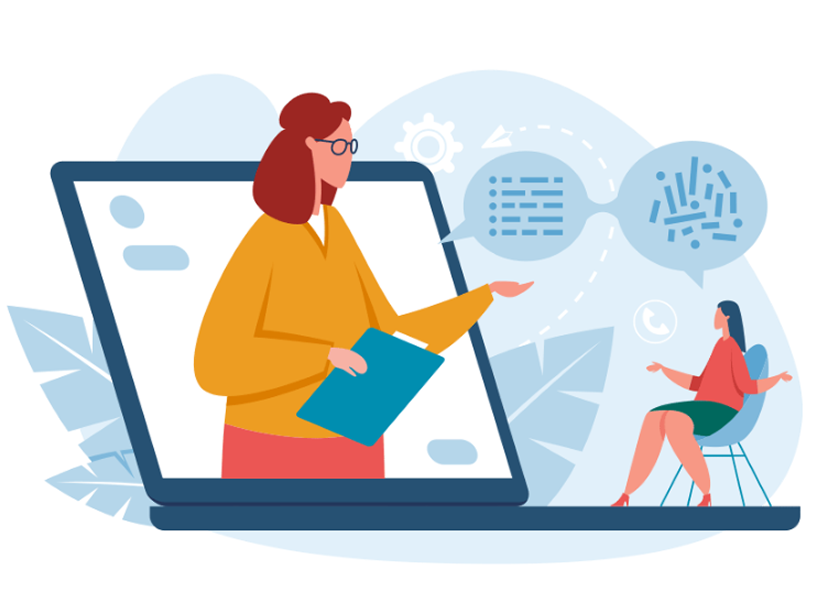 Ilustrasi Konsultasi Online